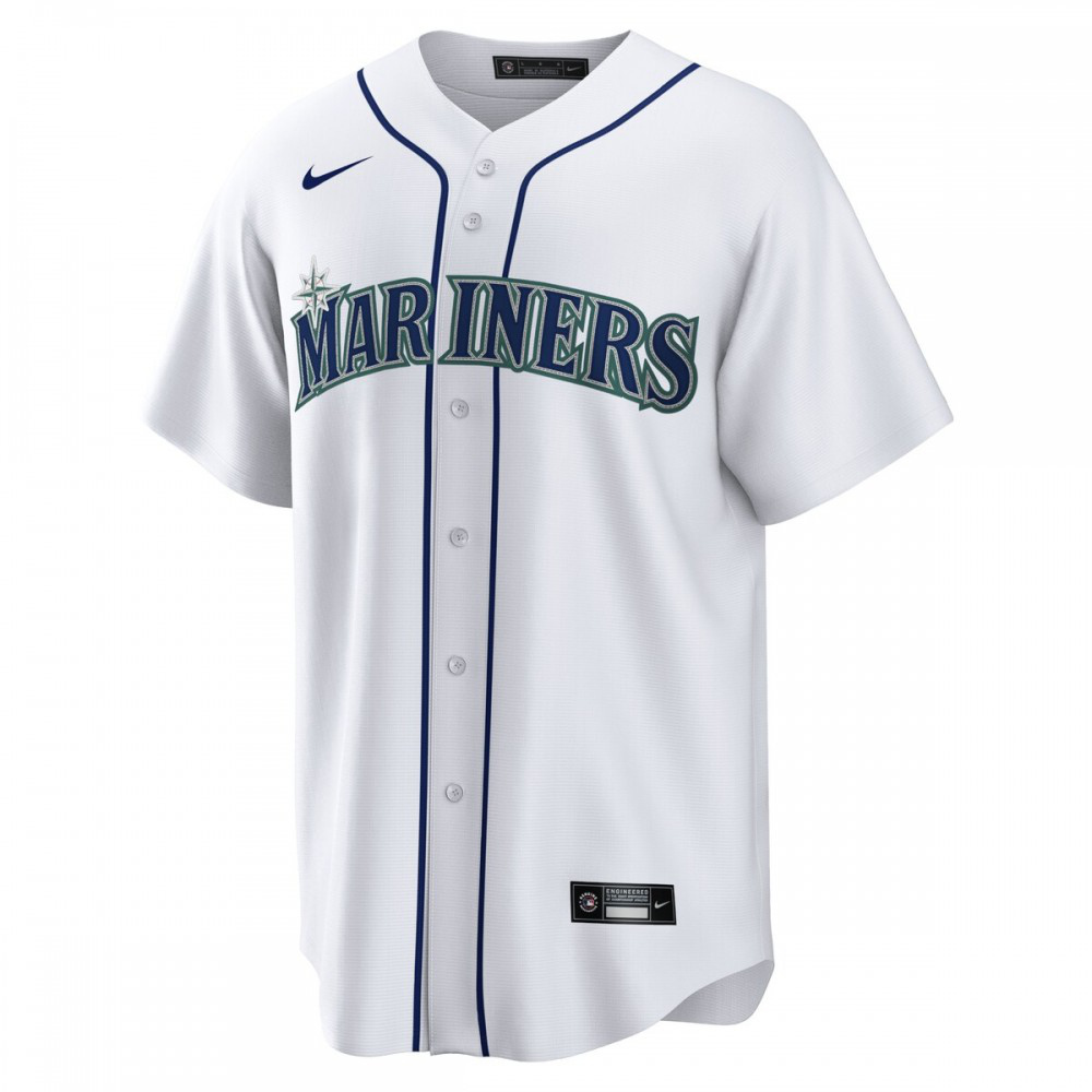 JP Crawford Seattle Mariners Home Replica Jersey - White-Pro Kit Vault | Brand New 26/27 Sports Jerseys